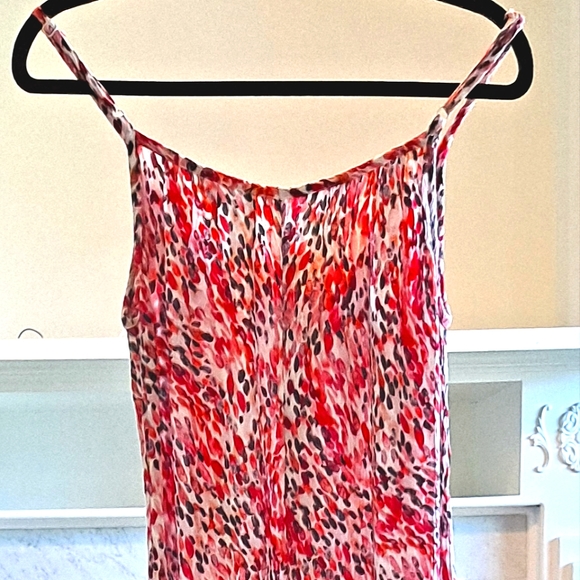 Adjustable Spaghetti Strap Mult Splash Colors Flowy Jumper - Picture 2 of 4